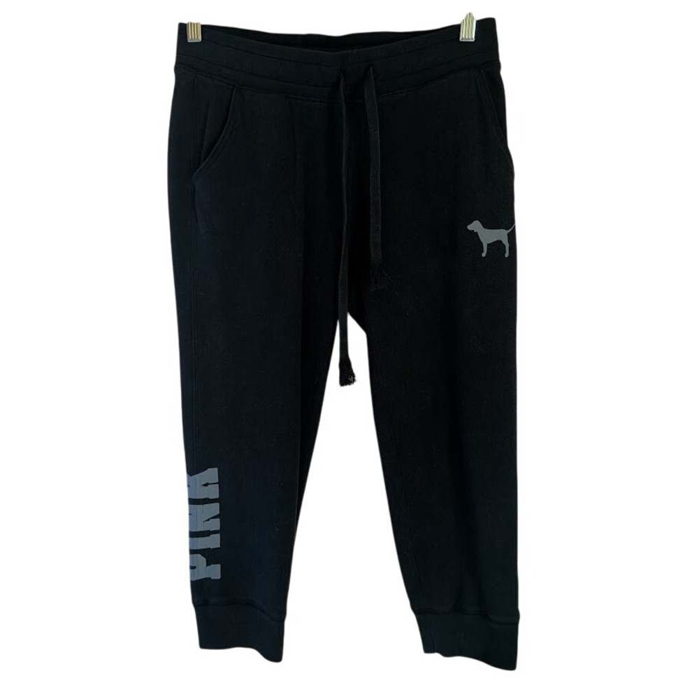 PINK Victoria's Secret Capri Joggers 2010s XS Athleisure Lounge Y2K Sporty Comfy